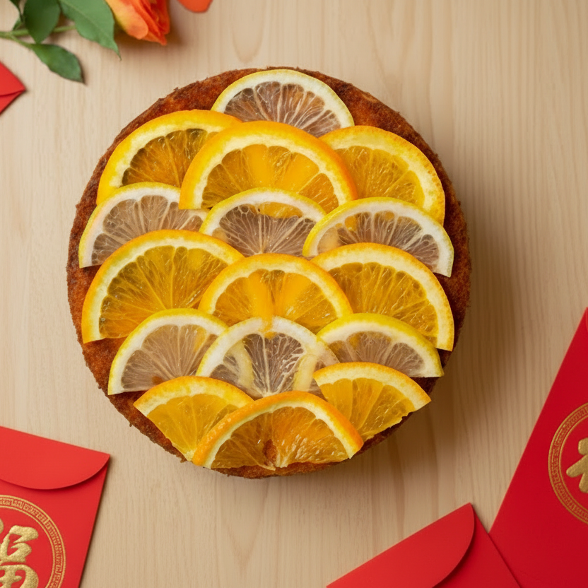Auspicious Citrus Prosperity Cake 6" (GF, DF, RSF)