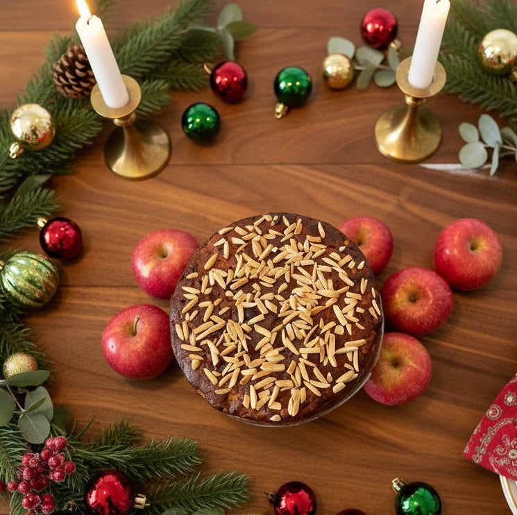 Spiced Apple & Toasted Nut Cake