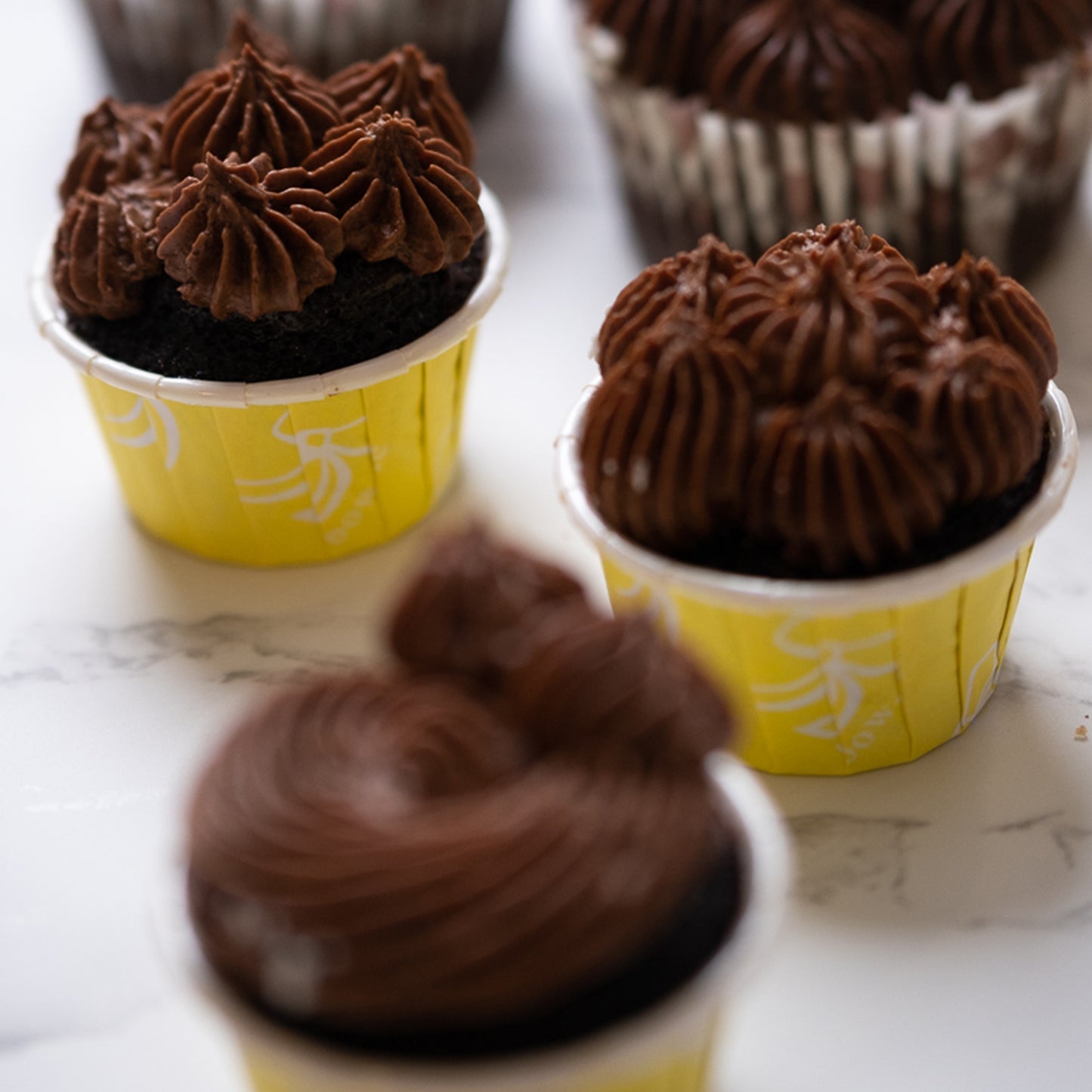 Dark Chocolate Mini Sized Cupcakes (25 pcs)
