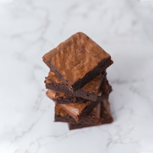 Fudgy Dark Chocolate Brownies, 70% Couverture (9 pcs)